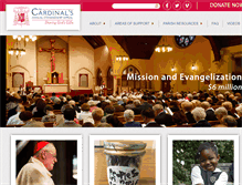 Tablet Screenshot of cardinalsappeal.org